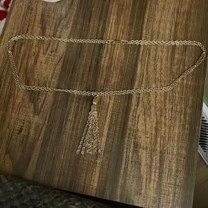 Monet 10k Gold Plated Tassel Necklace